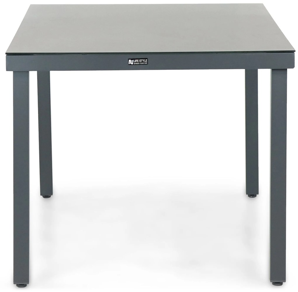 Tuinset 4 personen 160 cm Aluminium/textileen Grijs Presto Lucardo/Porto