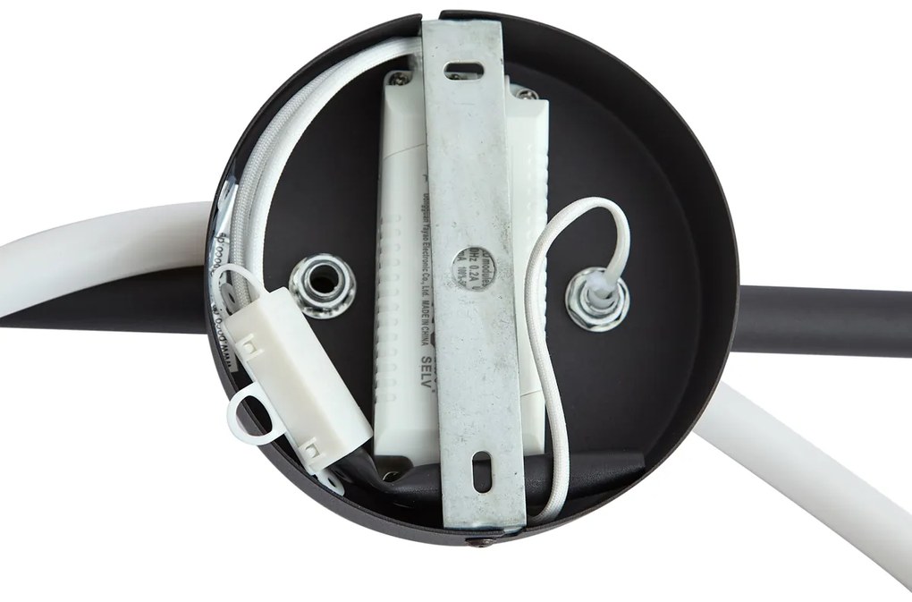 Moderne plafondlamp zwart incl. LED 3-staps dimbaar - Keri