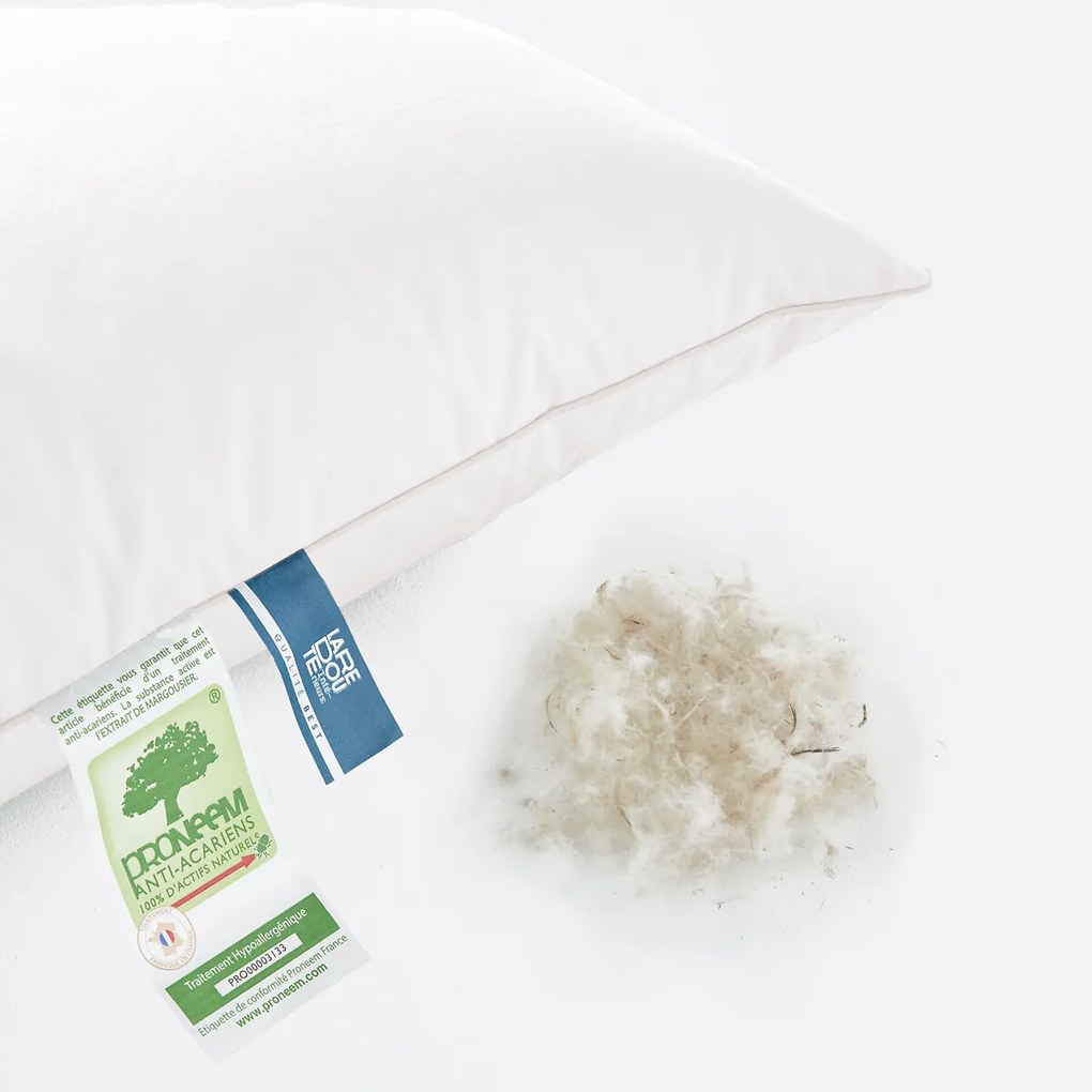 Zacht hoofdkussen 70% dons, anti-mijt