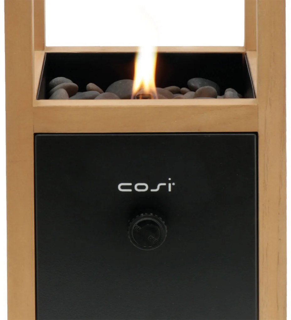 Cosi Fires - Cosiscoop Urban Black - gaslantaarn - 20x20x49,3 cm