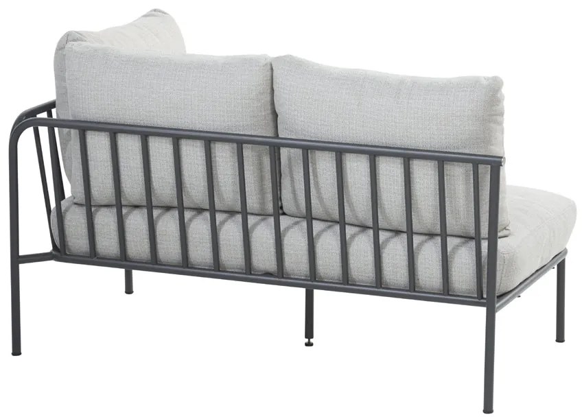 4 Seasons Outdoor Figaro 4-persoons loungebank Tuinbank antraciet weerbestendig