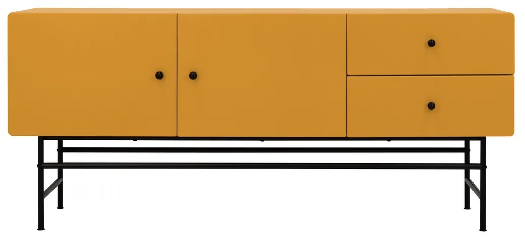 Tenzo Cocktail Modern Dressoir Mustard - 158x40x68cm.