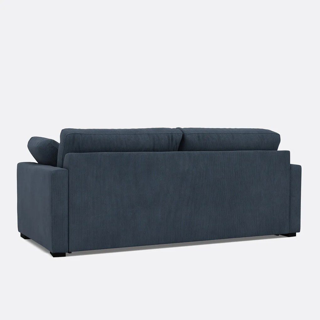 Slaapbank in ribfluweel, Comfort Bultex®, Timor