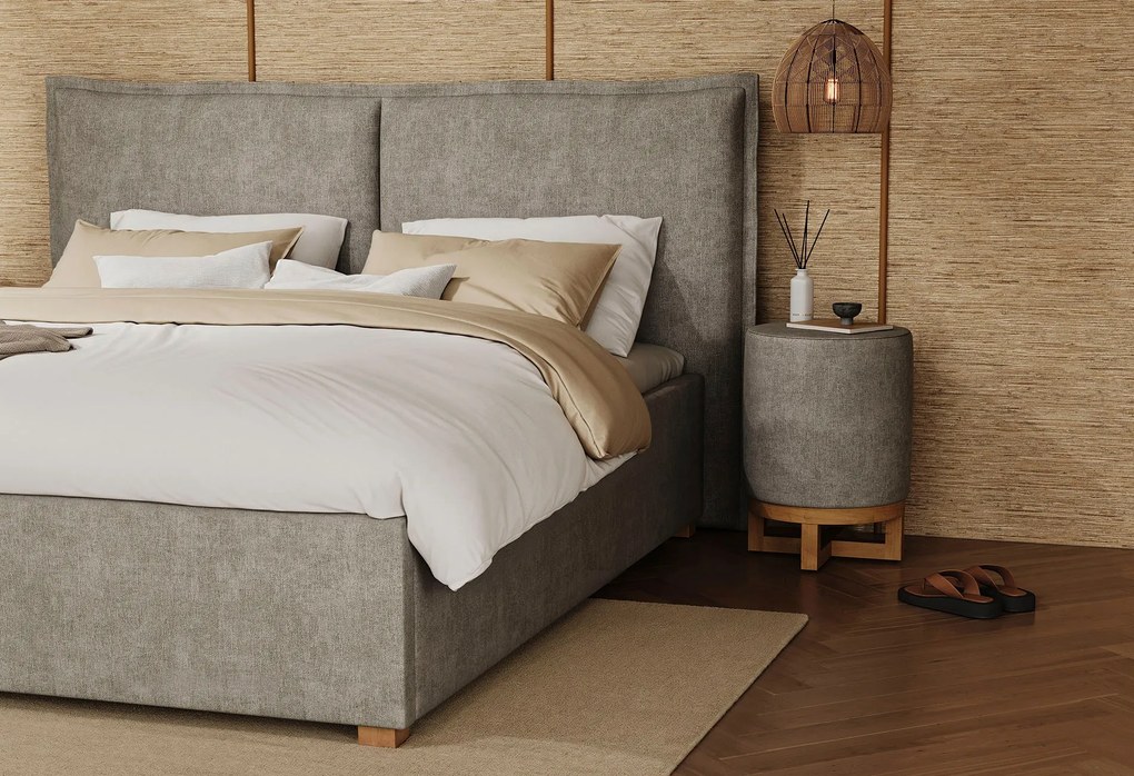 Gestoffeerd Bedframe Capella Cuscino – Bij Swiss Sense