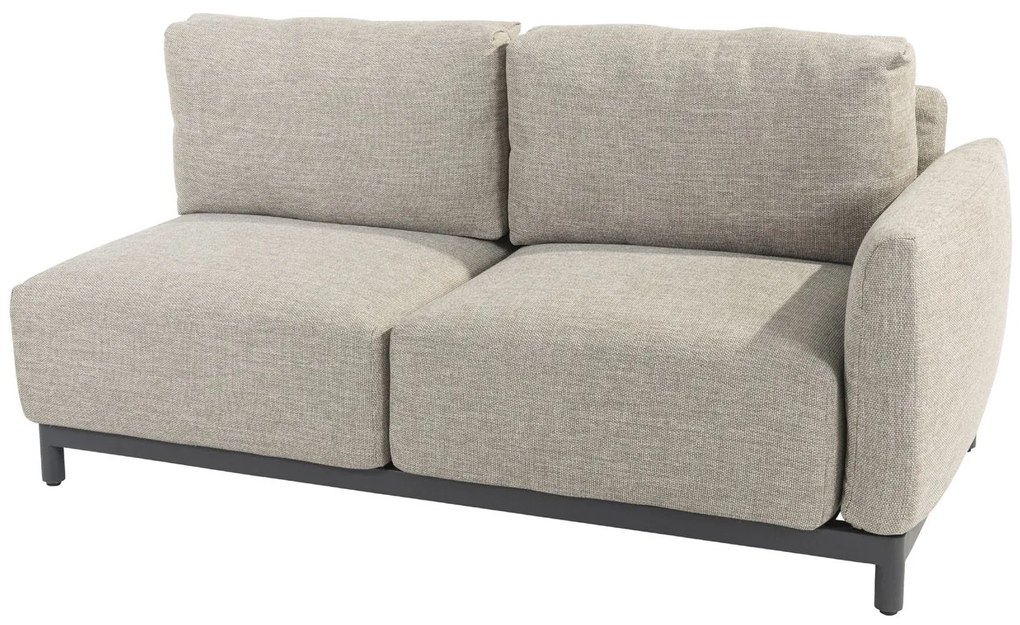 4 Seasons Outdoor Furore loungebank met eiland * SALE *      antraciet weerbestendig