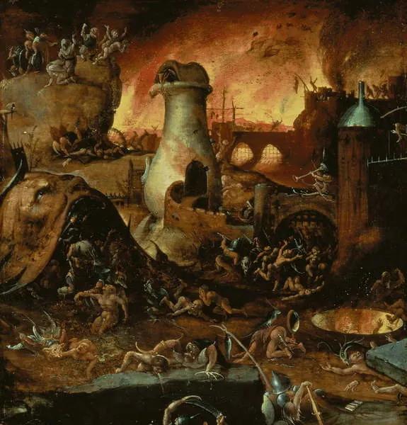 Kunstreproductie Hell, Hieronymus (school of) Bosch