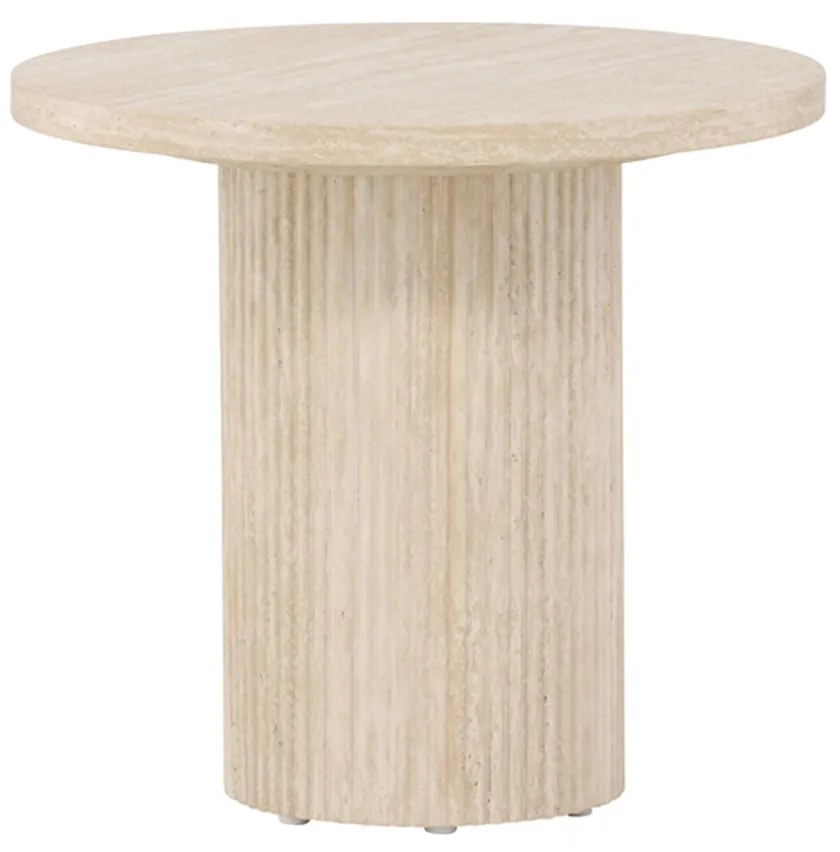 Hoge Salontafel Met Ribbels - 50 X 50cm.