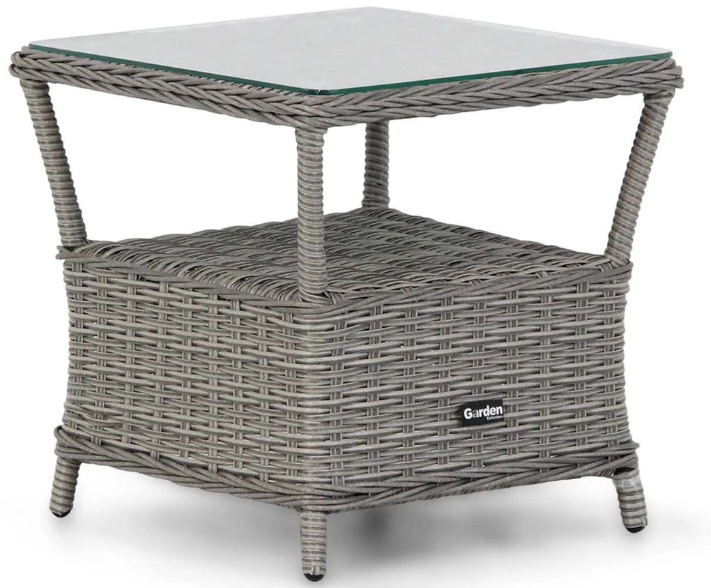 Bistroset 2 personen  Wicker Grijs Garden Collections Embletton