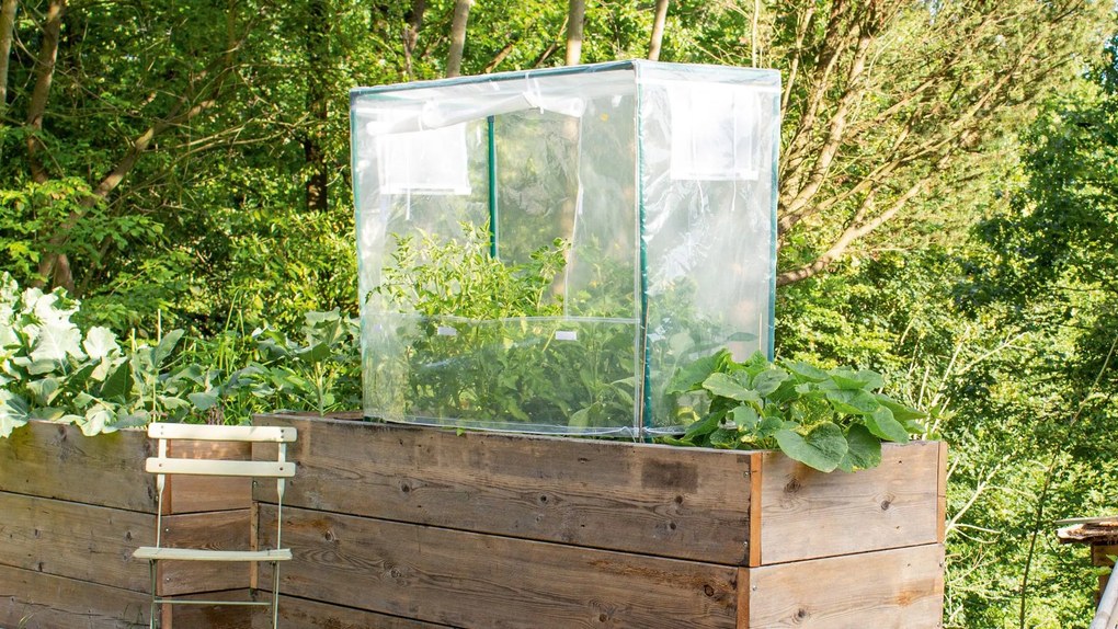 Vitavia afdekking verhoogd zaaibed S - hoekig - 55cm x 158cm x 105cm