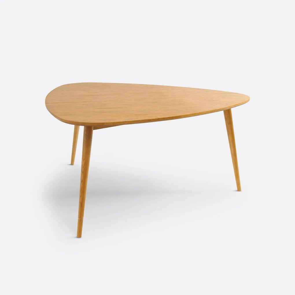 Eettafel, eik en fineer, 6 personen, QUILDA