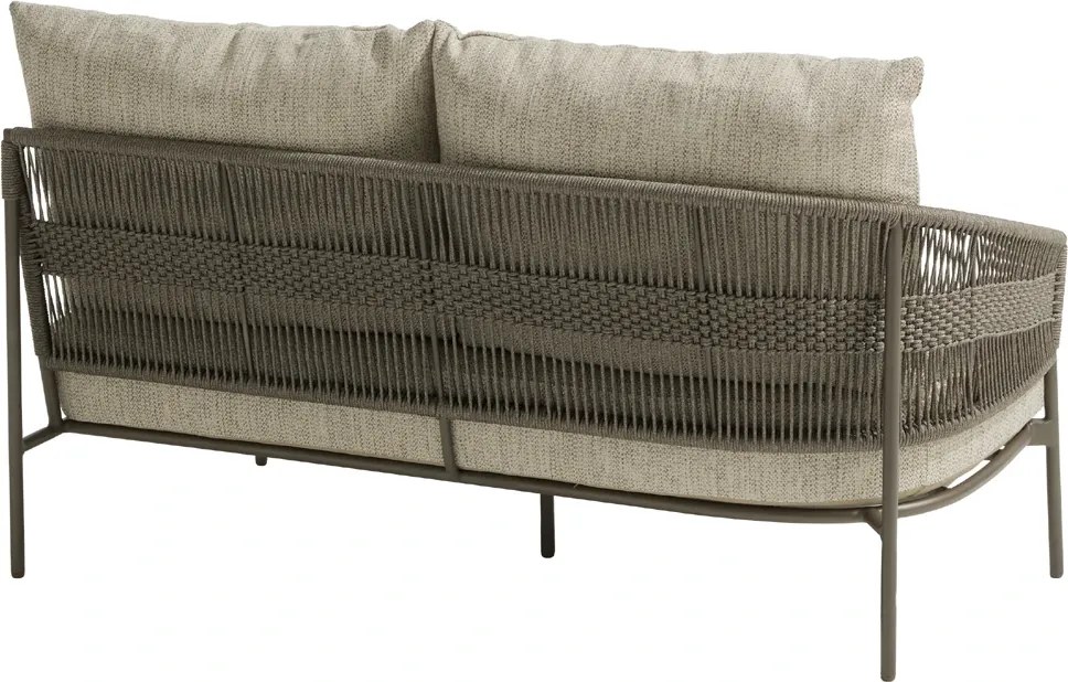Taste by 4 Seasons Campo hoek-loungebank Terre Loungestoel bruin weerbestendig