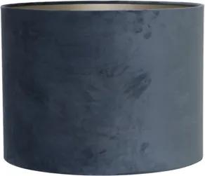 Lampenkap cilinder VELOURS - 30-30-21cm - dusty blue