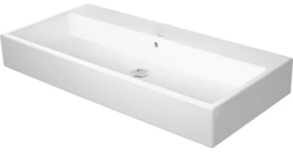 Duravit Vero Air (meubel) wastafel zonder kraangat met overloop 100x47cm met WonderGliss wit 23501000601