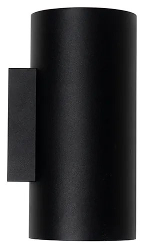 Smart wandlamp zwart met goud 2-lichts incl. Wifi GU10  - Sab