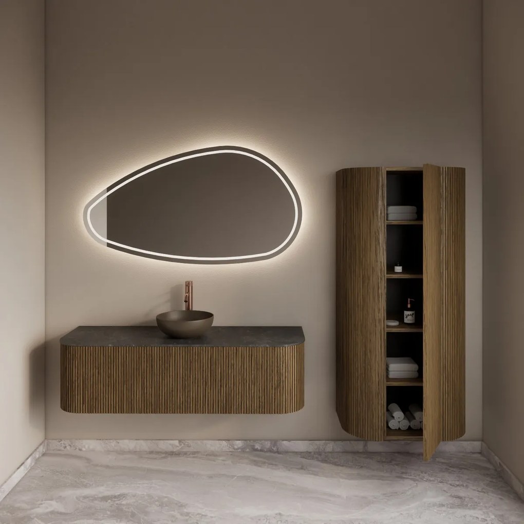 Gliss Design Alluro kolomkast 160cm castle brown