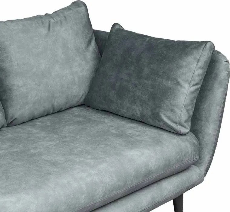 3-zits bank Runda | velours Adore Steel grijs 149