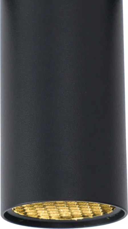 Moderne spot zwart voor railsysteem 1-fase GU10 35mm - Slimline Nubee Honey