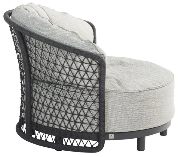 4 Seasons Outdoor Malibu loungestoel SALE  Loungestoel    antraciet weerbestendig