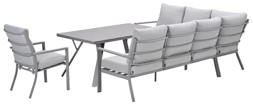 Garden Impressions Senja lounge dining set 4-delig links incl. stoel - valley sand