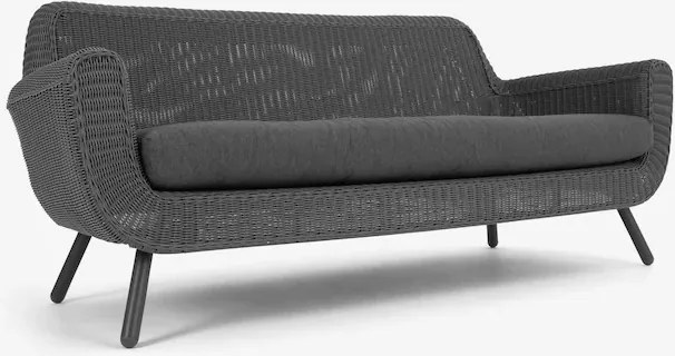 The Outsider Stoel-bank Loungeset - Jonah - 5 zits - Wicker - Antraciet - The Outsider