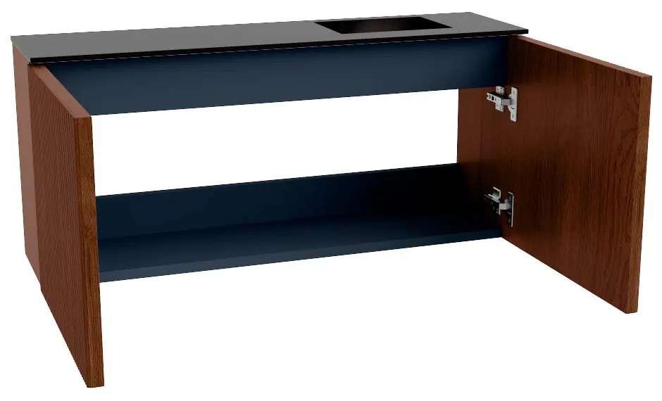 Mondiaz Joya 90cm toiletmeubel ruby met wastafel faye rechts zonder kraangat urban