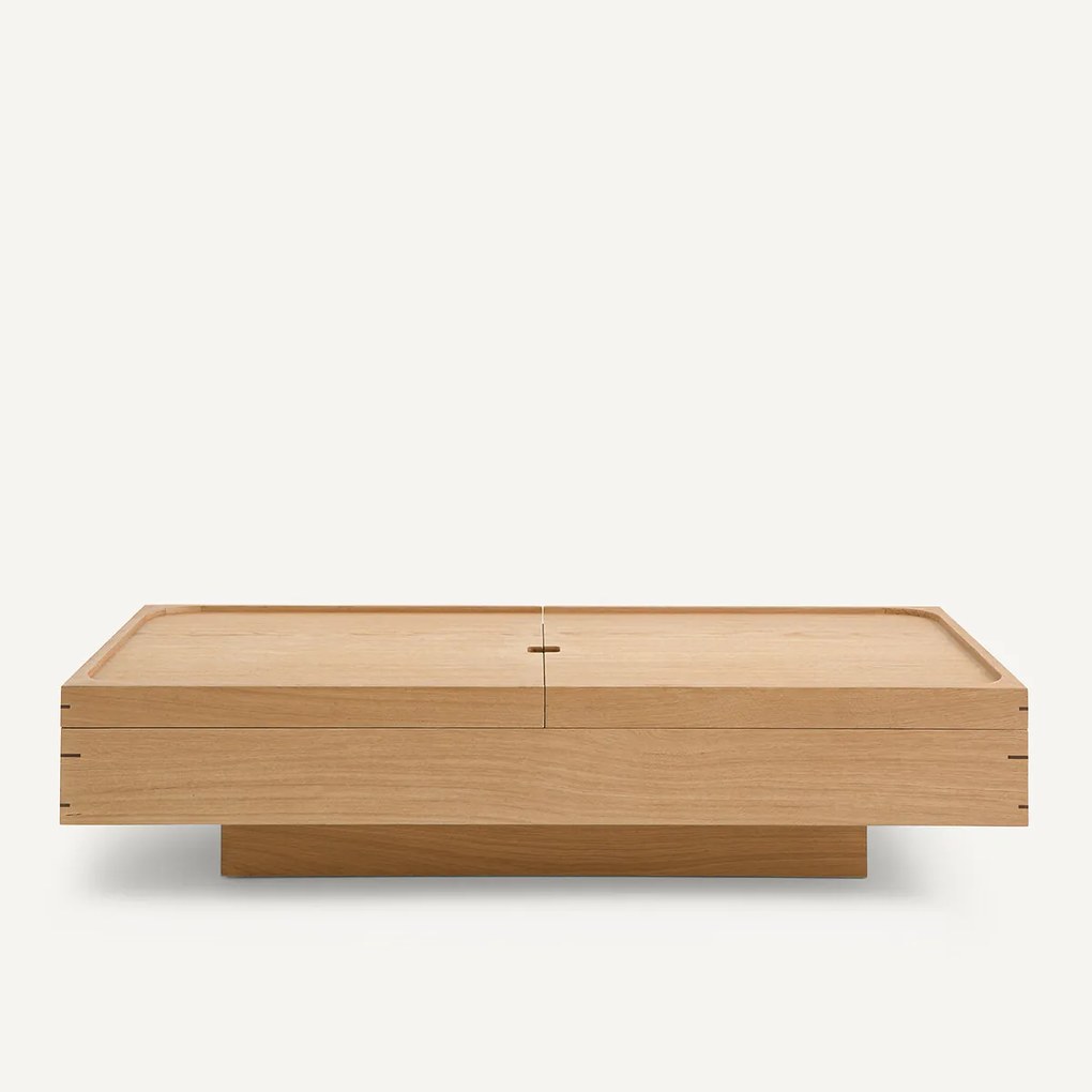 Salontafel met eikenfineer, Hibashi