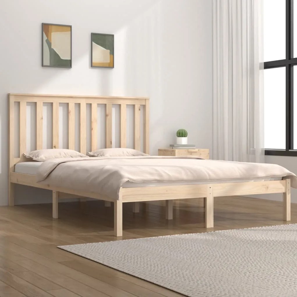 vidaXL Bedframe massief grenenhout 120x200 cm