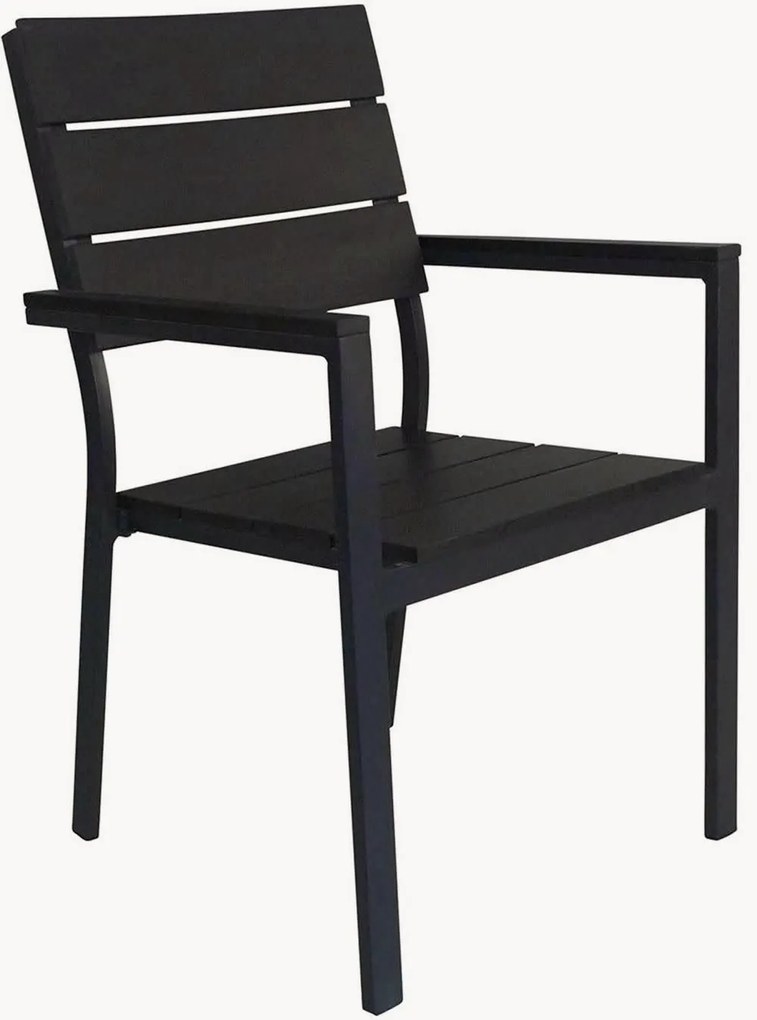 Tuinstoelen met armleuning Levels, stapelbaar, 2-delig