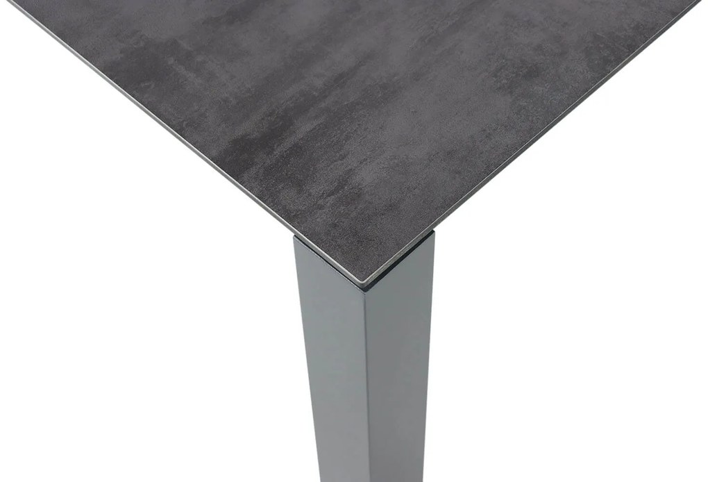 Dining Tuintafel rechthoekig 220 x 90 cm Aluminium/HPL Grijs Santika Yoko