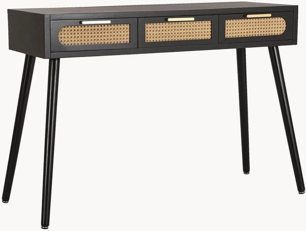 Wandtafel Josine van grenenhout met rotan