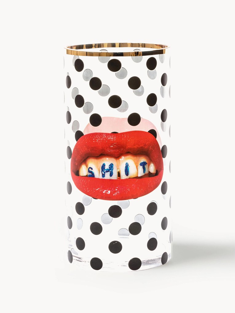 Glazen vaas Toiletpaper, H 30 cm