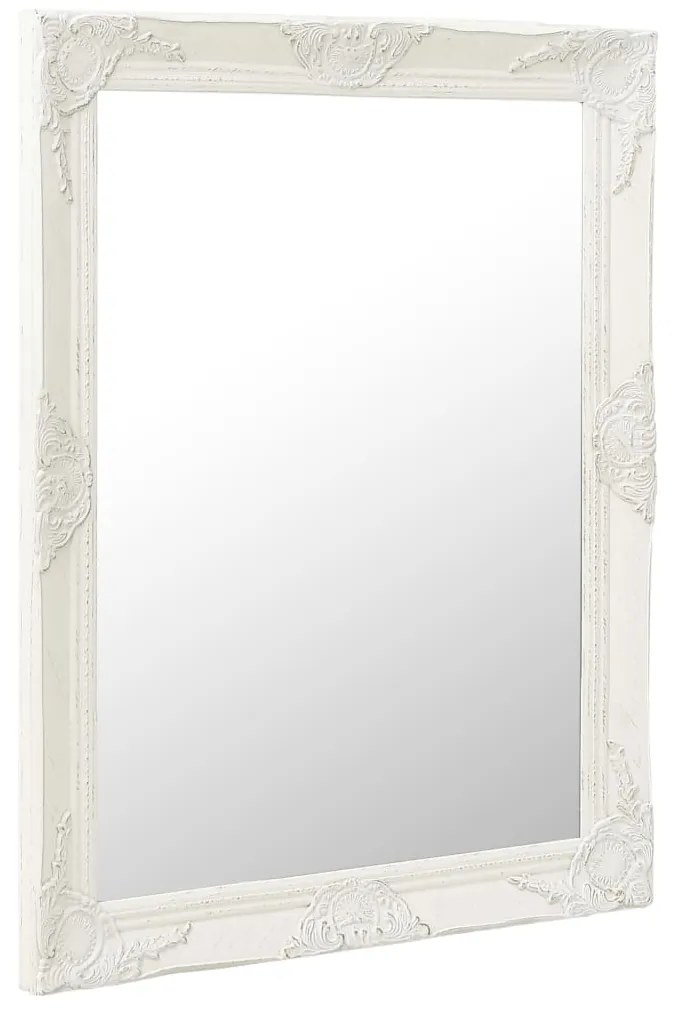 vidaXL Wandspiegel barok stijl 60x80 cm wit