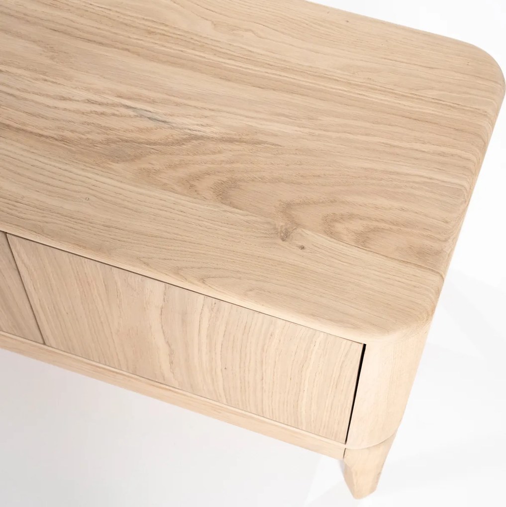 Tv-meubel Licht Eiken Hout 170 Cm - 170x40x50cm.