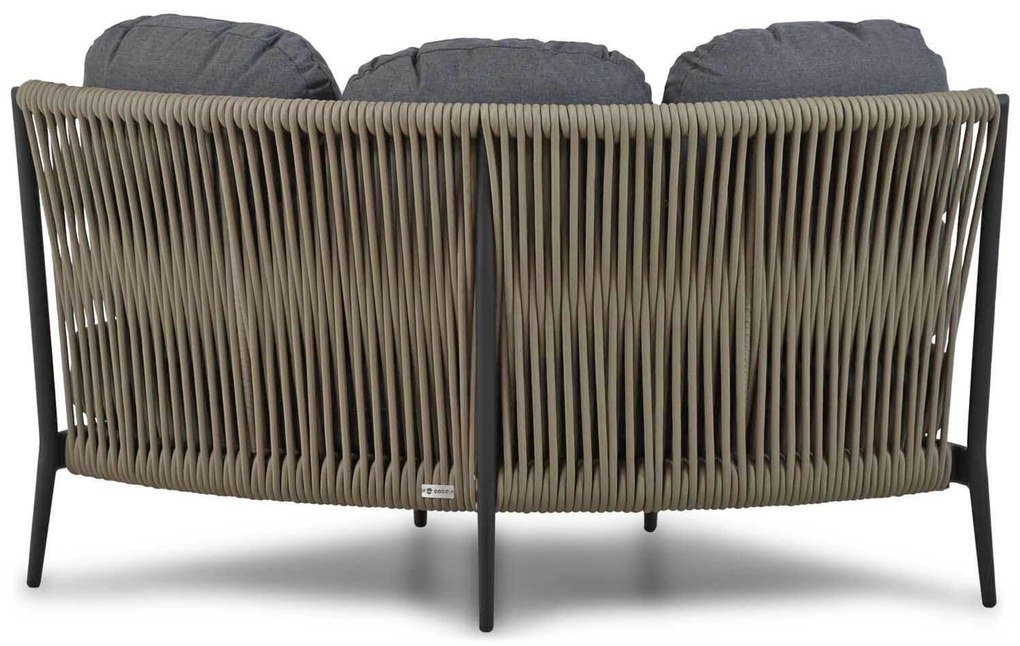 Hoek loungeset 5 personen Aluminium/Rope Grijs  Coco Romeo/Riviera