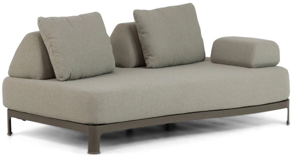 Hoek loungeset 5 personen Aluminium Taupe  4 Seasons Outdoor Santorini/Riah