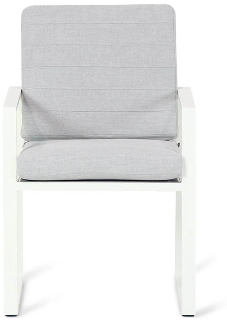 Tuinset Rond 6 personen 160 cm Aluminium Wit  Santika Furniture Santika