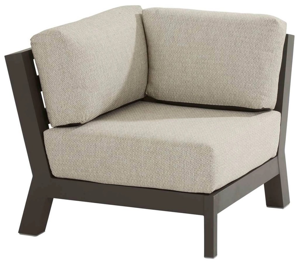 Hoek loungeset 6 personen Aluminium Grijs 4 Seasons Outdoor Meteoro