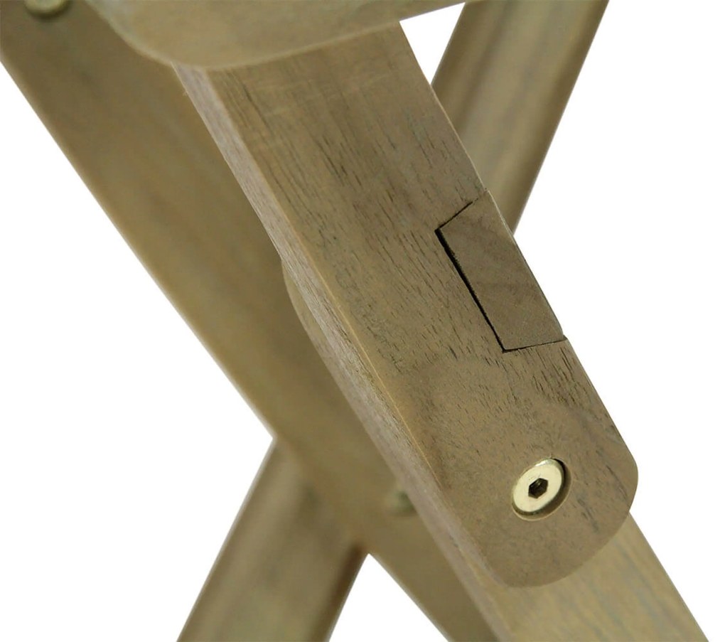 Tuintafel Rond 60 cm Teak Old teak greywash Derby inklapbare