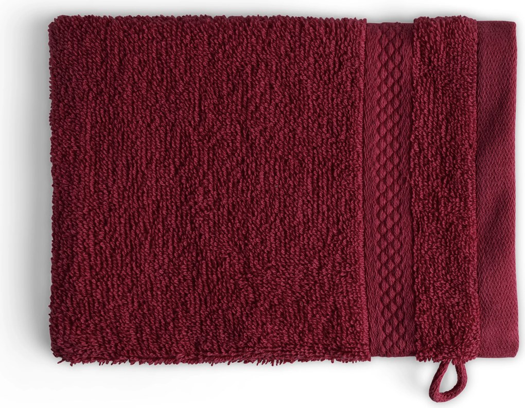 Washandjes Hotel Collectie – 6 stuks – 16×21 – bordeaux