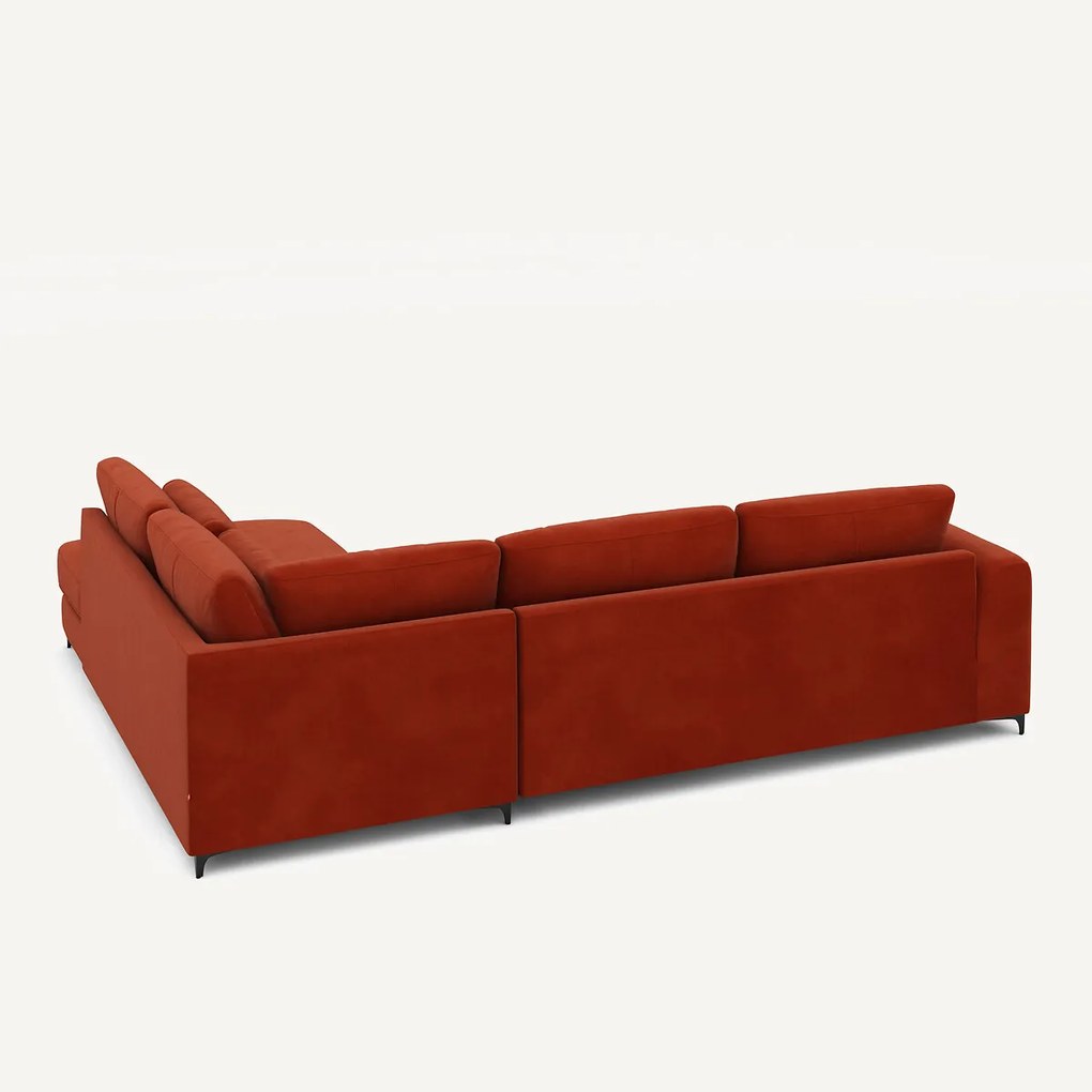 Omvormbare hoekbank rechts, fluweel, Marsile