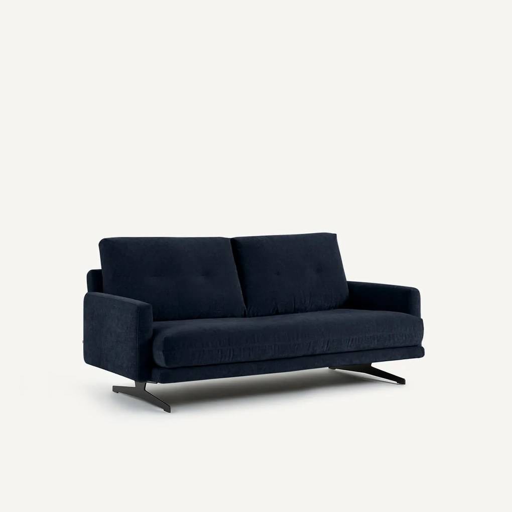 2-zitsbank in chenille fluweel, Delicato