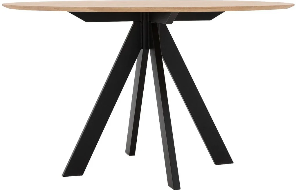 Goossens Excellent Eettafel Ferris Piramide Poot, Rond 120 x 120 cm