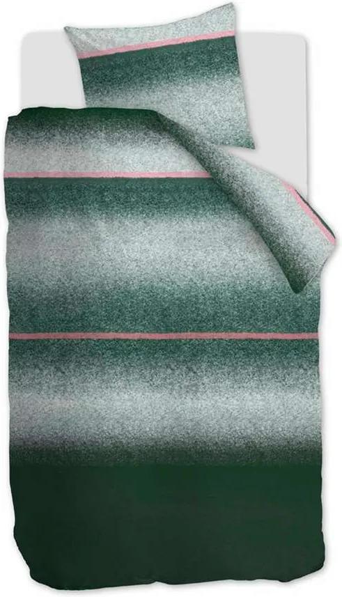 At Home by Beddinghouse dekbedovertrek Camden - groen - 140x200/220 cm - Leen Bakker