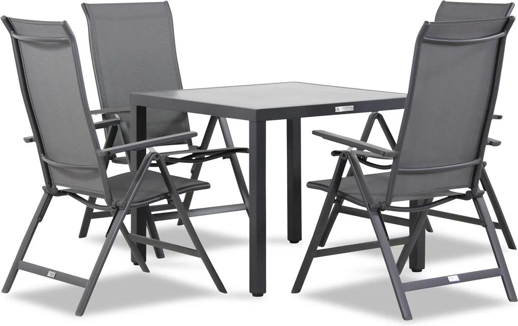 Famous Furniture Optimal/Monte 90 cm dining tuinset 5-delig
