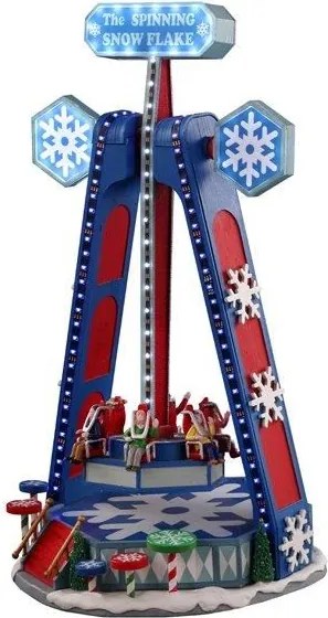 Lemax - 'The Spinning Snowflake' - Verlichte attractie met animatie &amp; muziek/geluid - Inclusief adapter