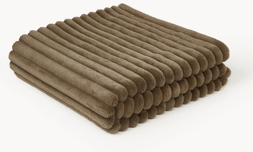 Zachte plaid Lovey van imitatiebont