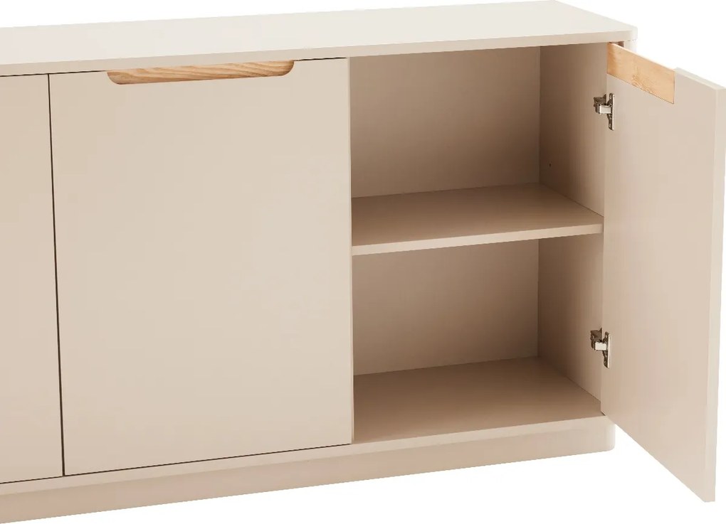 Mat Dressoir Grijsbeige 152 Cm - 152x40x75cm.