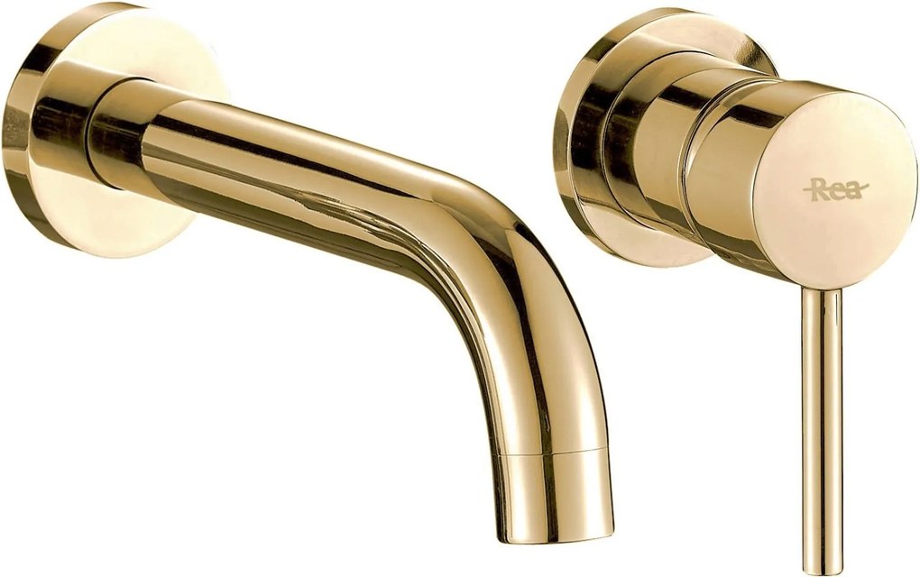 Inbouw wastafelkraan Rea Lungo Gold + BOX