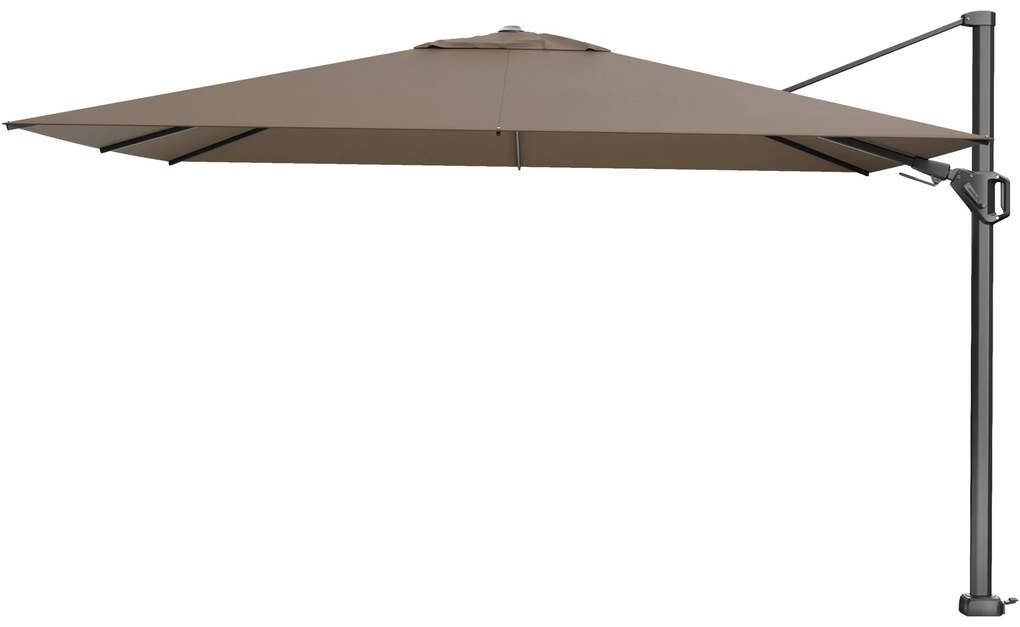 Platinum Challenger rechthoek zweefparasol T2 Premium - 2,6 x 3,5 m. - Havana Taupe