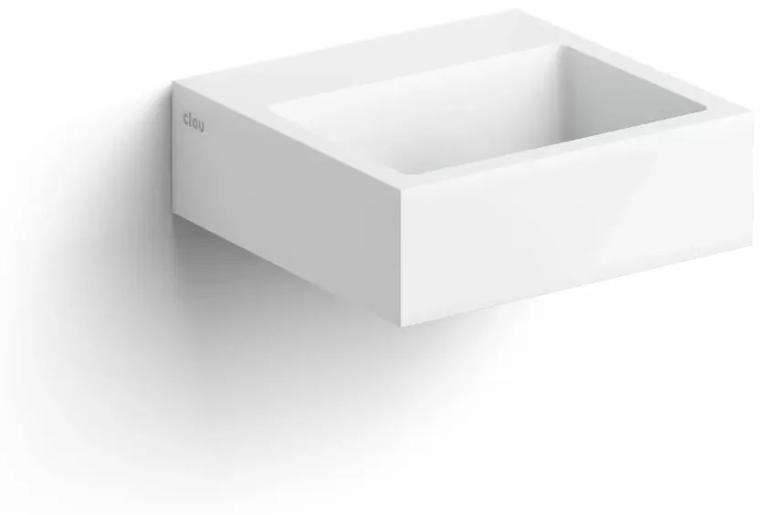 Clou Flush 1 fontein 28cm solid surface wit mat